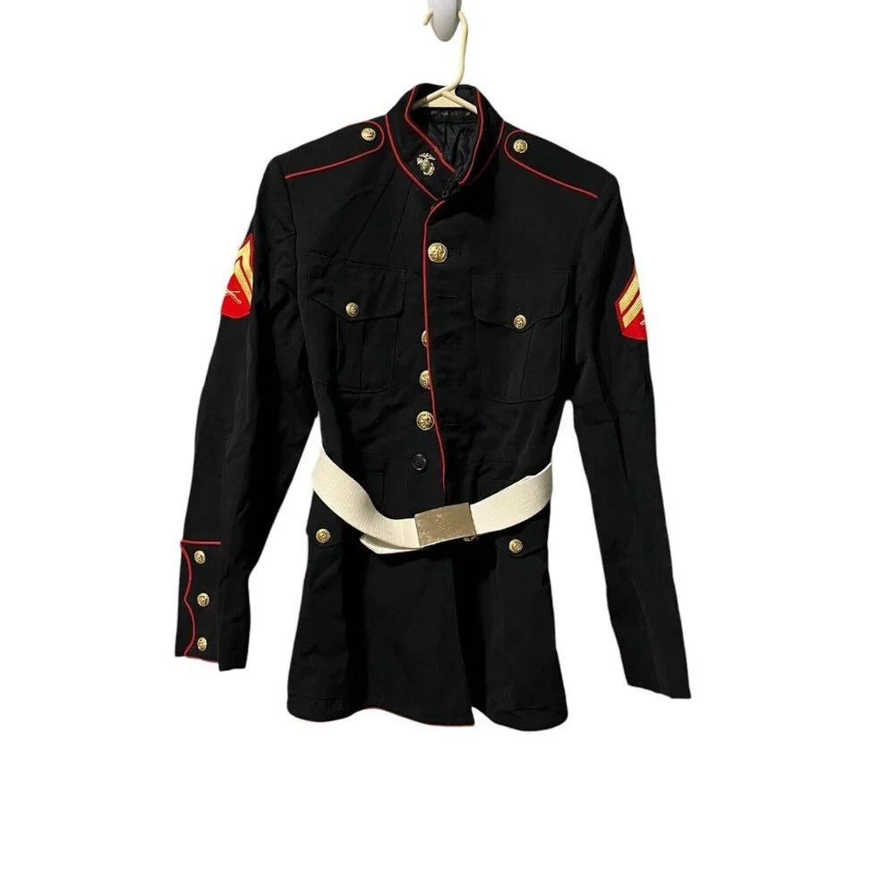 USMC‎ US MARINE CORPS DRESS BLUES JACKET 18” CHEST 1976 Military USA VTG
